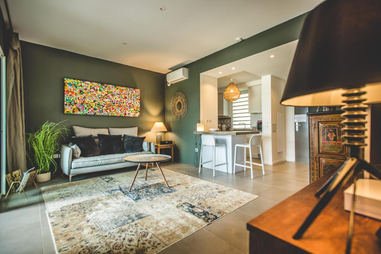 Escale Tropicale, Appart Vue Mer A 2 Min Du Lagon Apartment Saint-Gilles-les Bains Ngoại thất bức ảnh